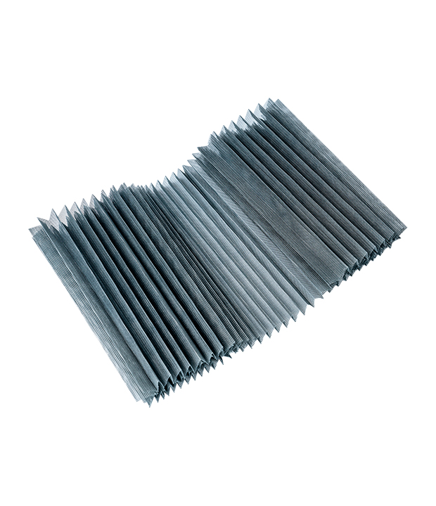 Polyester foldet mesh