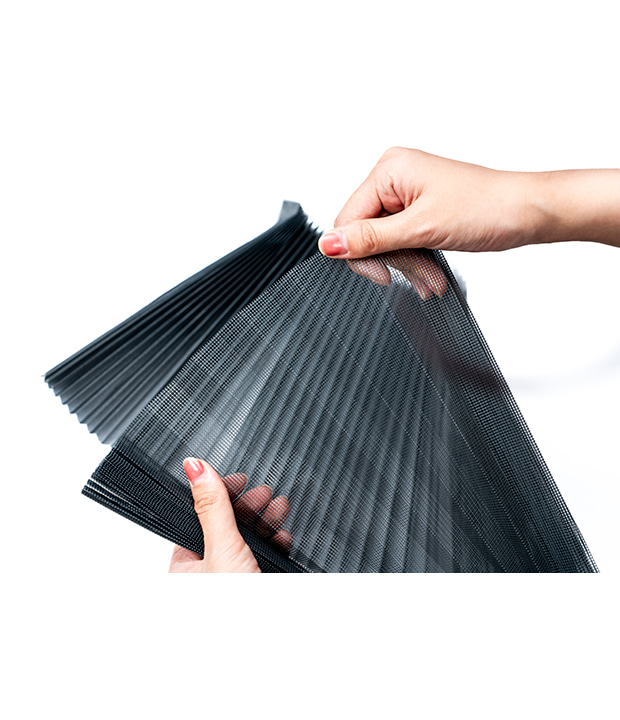 Polyester foldet mesh